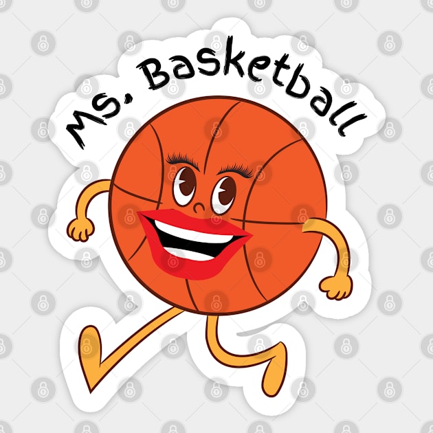 Ms. Basketball Sticker by Hayden Mango Collective 